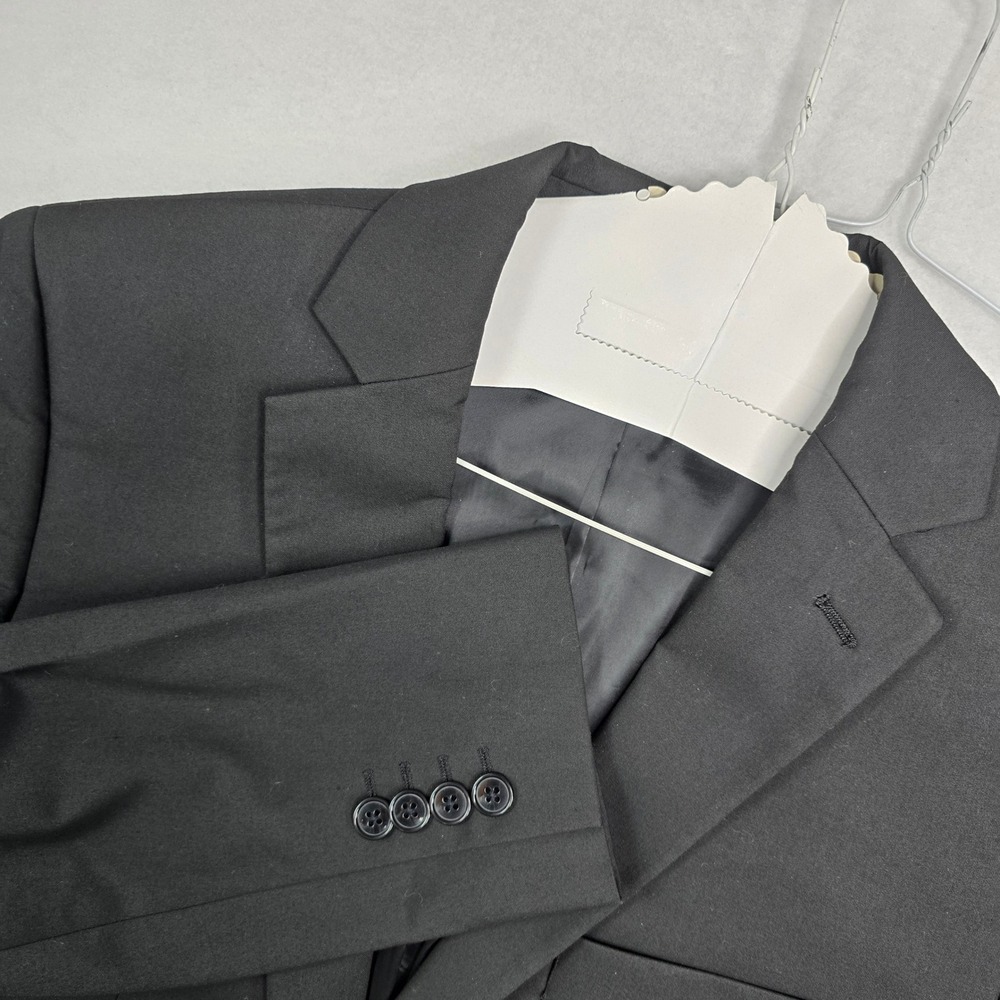 APT.9 Mens Black Slim Fit Premier Flex Suit sport Jacket‎ Blazer 40R coat